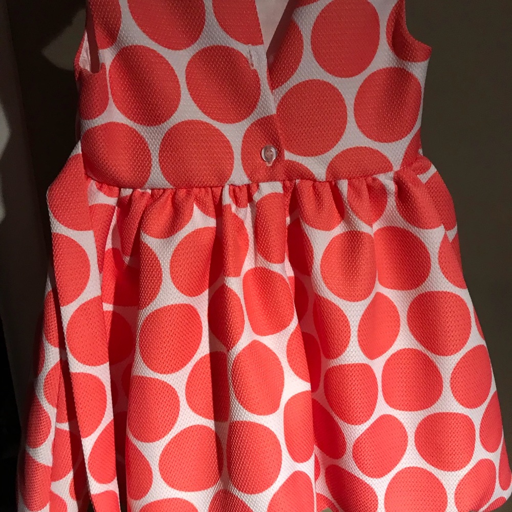 Toddler orange and white dress 3T